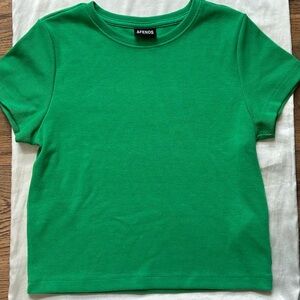 SOLD Afends kelly green faith ribbed baby tee